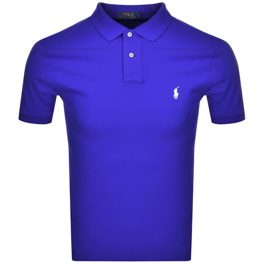 Alternative Image for ProductRalph Lauren Slim Fit Polo T Shirt Blue1